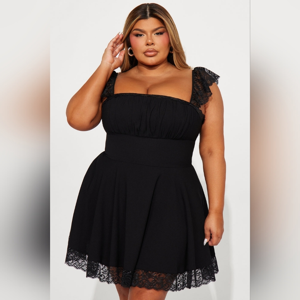 Alexandria lace mini dress